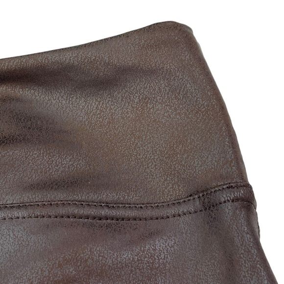 NYDJ ESPRESSO COATED HIGH WAIST STRETCHY LEGGINGS - Picture 10 of 13